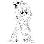 Dibujo para colorear Dibujo De Rata Mutante Para Pintar Y Colorear