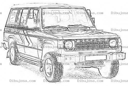 Dibujo para colorear Dibujo De Hyundai Galloper Para Colorear