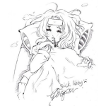 Dibujo para colorear Dibujo De Mujer Enferma Para Pintar Y Colorear