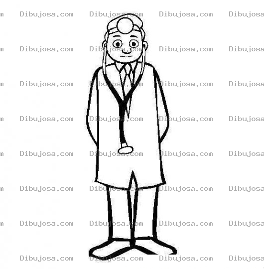 Dibujo para colorear Dibujo De Un Medico Doctor Para Pintar Y Colorear