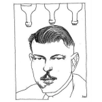 Dibujo para colorear Dibujo De Bar Tender Para Pintar Y Colorear A Un Cantinero Bartender