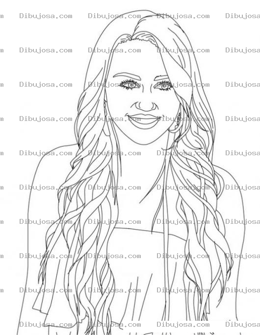 Dibujo para colorear Dibujo De Maile Cirys Para Pintar Y Colorear
