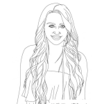 Dibujo para colorear Dibujo De Maile Cirys Para Pintar Y Colorear