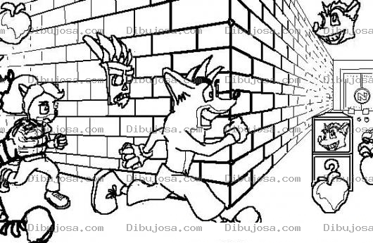 Dibujo para colorear Dibujo Del Juego De Crash De Playstation Para Colorear