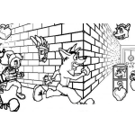 Dibujo para colorear Dibujo Del Juego De Crash De Playstation Para Colorear
