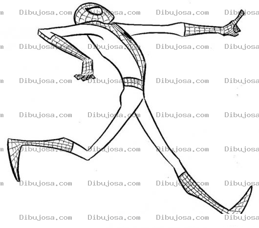 Dibujo para colorear Dibujo De Hombre Anrana Flaco Y Delgado Para Colorear A Spiderman Flaquito Y Delgadito