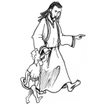 Dibujo para colorear Dibujo De Abraham Con Su Hijo Para Pintar Y Colorear Historia De Abraham
