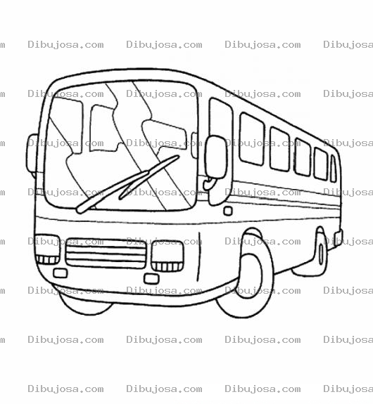 Dibujo para colorear Dibujo De Camioneta Urbana Bus Urbano Autobus Urbano Para Colorear