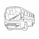 Dibujo para colorear Dibujo De Camioneta Urbana Bus Urbano Autobus Urbano Para Colorear