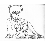 Dibujo para colorear Dibujo De Chico Manga Con Saco Y Corbatin Para Pintar Y Colorear