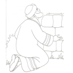 Dibujo para colorear Colorear a Abraham orando