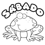 Dibujo para colorear Dibujo Del Dia Sabado Para Colorear Y Pintar Sapito