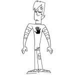 Dibujo para colorear Dibujo De Super Mano Para Pintar Y Colorear