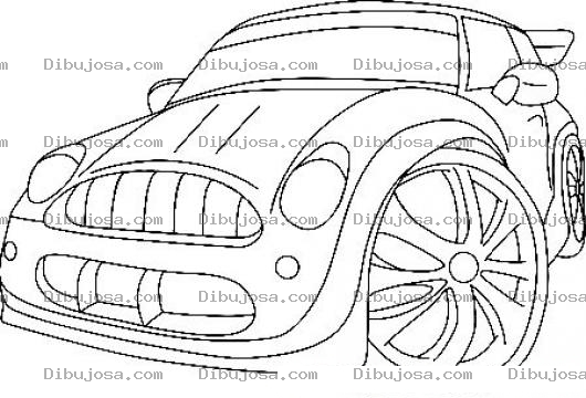 Dibujo para colorear Carro Bacano Para Colorear