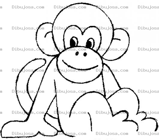 Dibujo para colorear Miquito Sentado Para Colorear