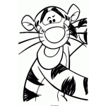Dibujo para colorear Tiger De Winniepooh Para Pintar Y Colorear Al Tigre De Guini Pu