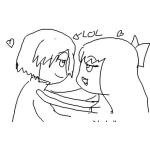 Dibujo para colorear Dibujo De Novios Enamorados Para Colorear