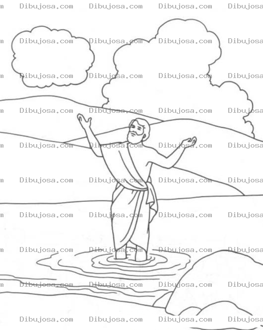 Dibujo para colorear Colorear a Juan el Bautista