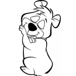 Dibujo para colorear Dibujo De Oso Bubus Para Pintar Y Colorear