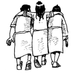 Dibujo para colorear Dibujo De Tres Hermanos Para Colorear