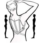 Dibujo para colorear Dibujo De Faja Correctora De Postura Faja De Espalda Para Colorear