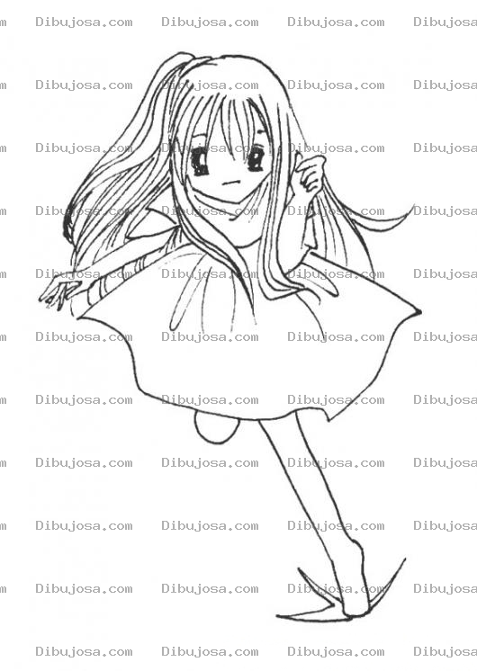 Dibujo para colorear Nina Princesa Para Pintar Y Colorear