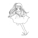 Dibujo para colorear Nina Princesa Para Pintar Y Colorear