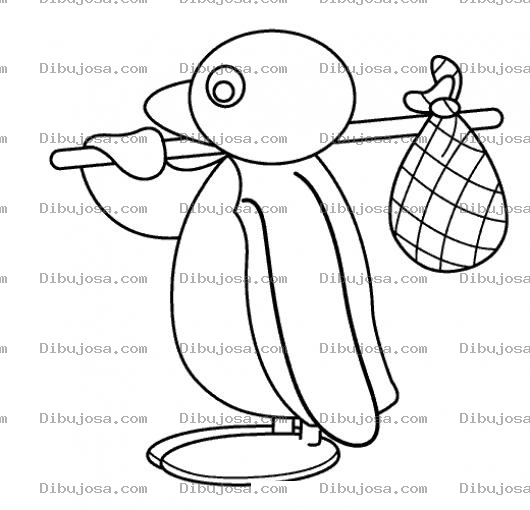 Dibujo para colorear Dibujo De Pingino Vagabundo Para Colorear