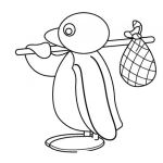 Dibujo para colorear Dibujo De Pingino Vagabundo Para Colorear