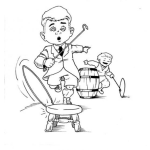 Dibujo para colorear Dibujo De Ninos Jugando Con Aros Para Pintar Y Colorear