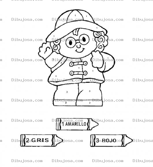 Dibujo para colorear Dibujo Para Colorear Por Numeros