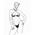 Dibujo para colorear Dibujo De Mujeres Fuertes Y Bonitas Para Colorear