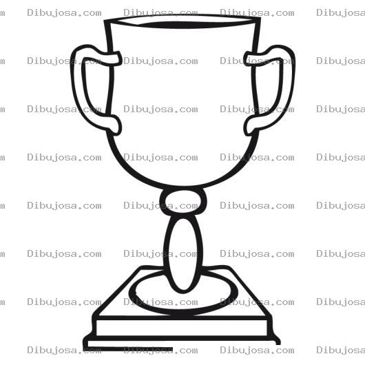 Dibujo para colorear Dibujo De La Copa De La Victoria Para Pintar Y Colorear Dibujos De Trofeos