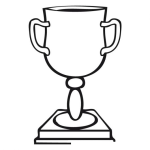Dibujo para colorear Dibujo De La Copa De La Victoria Para Pintar Y Colorear Dibujos De Trofeos