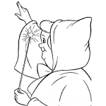 Dibujo para colorear Dibujo Del Hada De Cenicienta Para Pintar Y Colorear