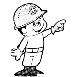 Dibujo para colorear Dibujo De Ingenierito Para Pintar Y Colorear