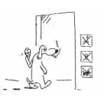 Dibujo para colorear Dibujo De Todo Prohibido Perro Con Helado Y Cigarro Para Pintar Y Colorear