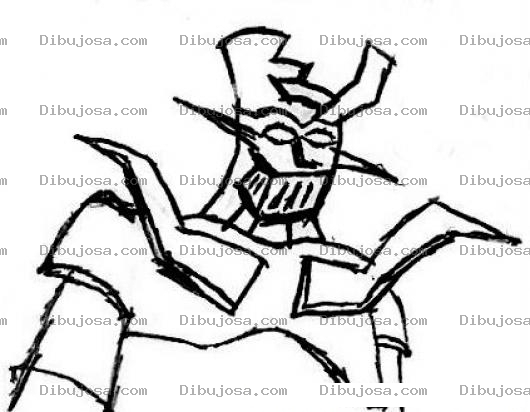 Dibujo para colorear Dibujo De Mazinger Z Para Pintar Y Colorear