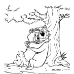 Dibujo para colorear Dibujo Del Oso Yogui Y Su Novia Para Pintar Y Colorear