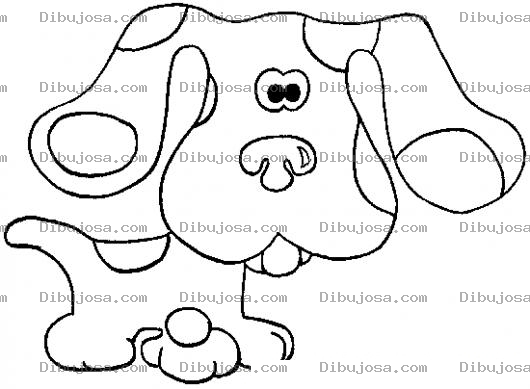 Dibujo para colorear Dibujo Del Perrito Blue Para Pintar Y Colorear