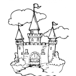 Dibujo para colorear Castilo de Disney para Colorear
