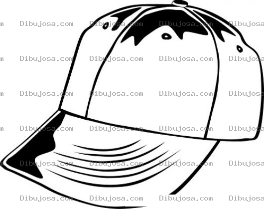 Dibujo para colorear Dibujo De Gorra O Cachucha Para Pintar Y Colorear
