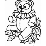Dibujo para colorear Osito Navideno Para Pintar Y Colorear