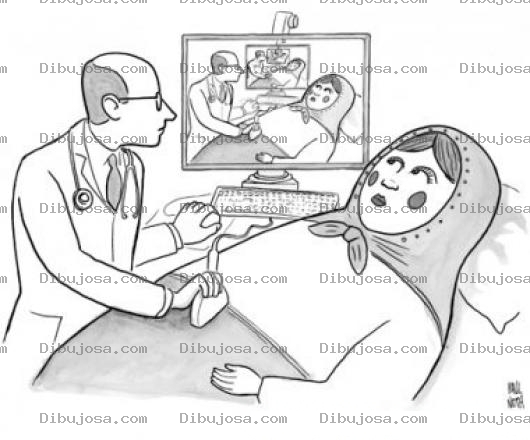 Dibujo para colorear Dibujo De Ultrasonido Para Pintar Y Colorear