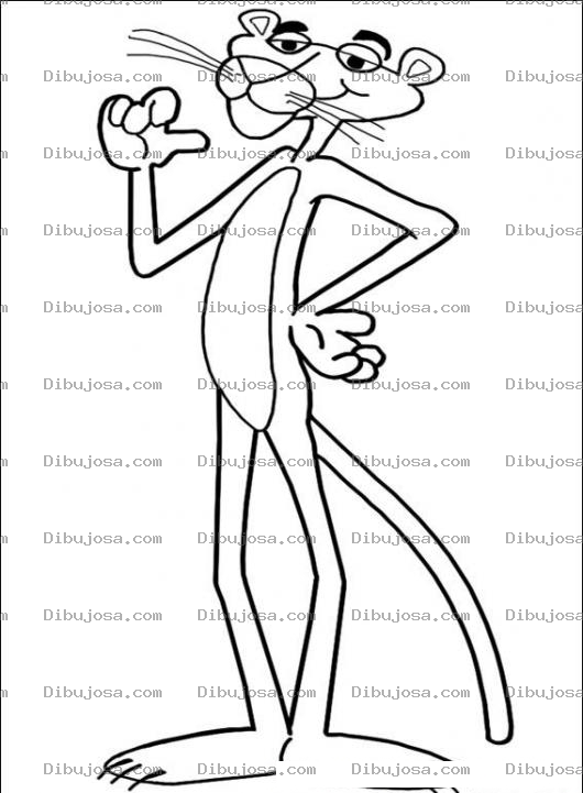 Dibujo para colorear Colorear Panterarosa