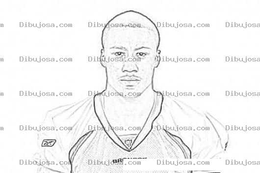 Dibujo para colorear Brandon Marshall Broncos Nfl Player Coloring Page Dibujo Para Pintar Y Colorear