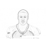 Dibujo para colorear Brandon Marshall Broncos Nfl Player Coloring Page Dibujo Para Pintar Y Colorear
