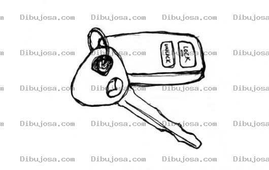 Dibujo para colorear Dibujo De Llave Con Alarma De Carro Mazda Para Pintar Y Colorear