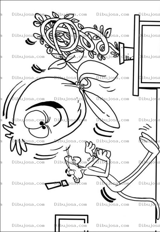 Dibujo para colorear coloring pink panther