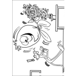 Dibujo para colorear coloring pink panther